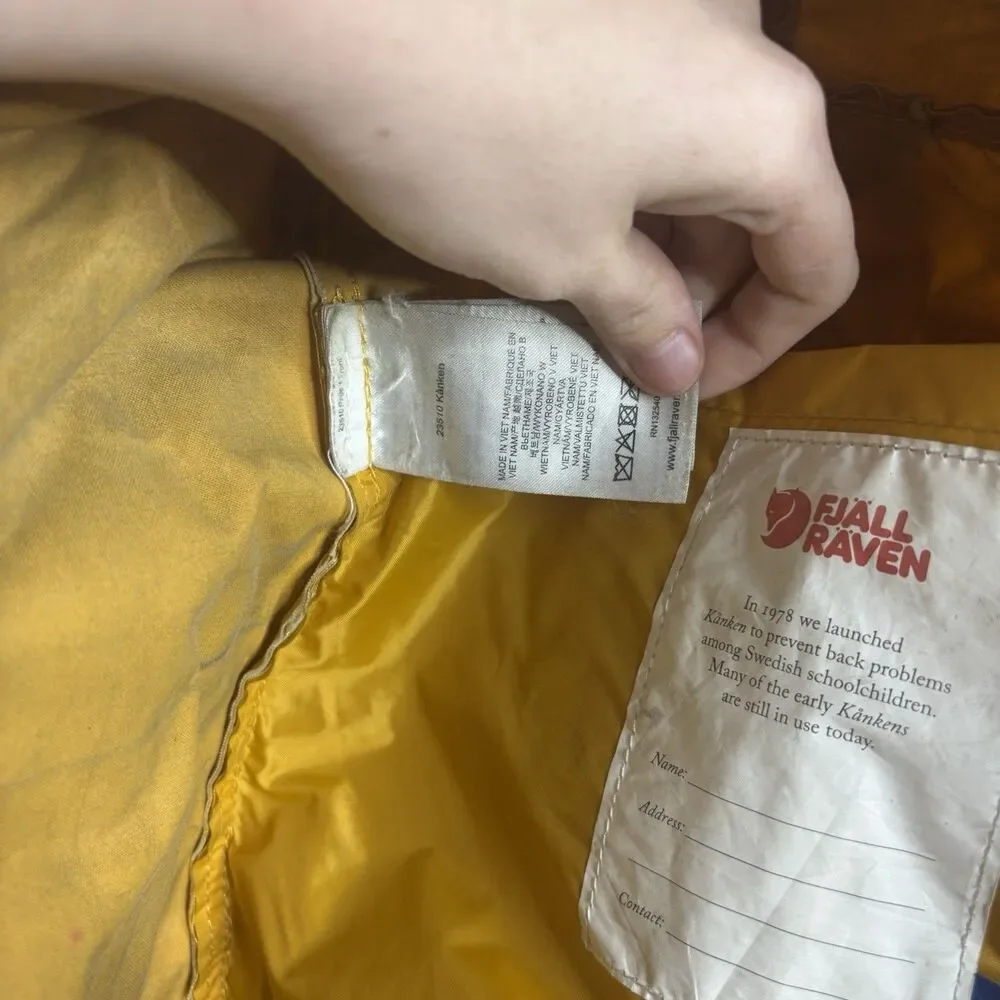 Fjallraven brand size